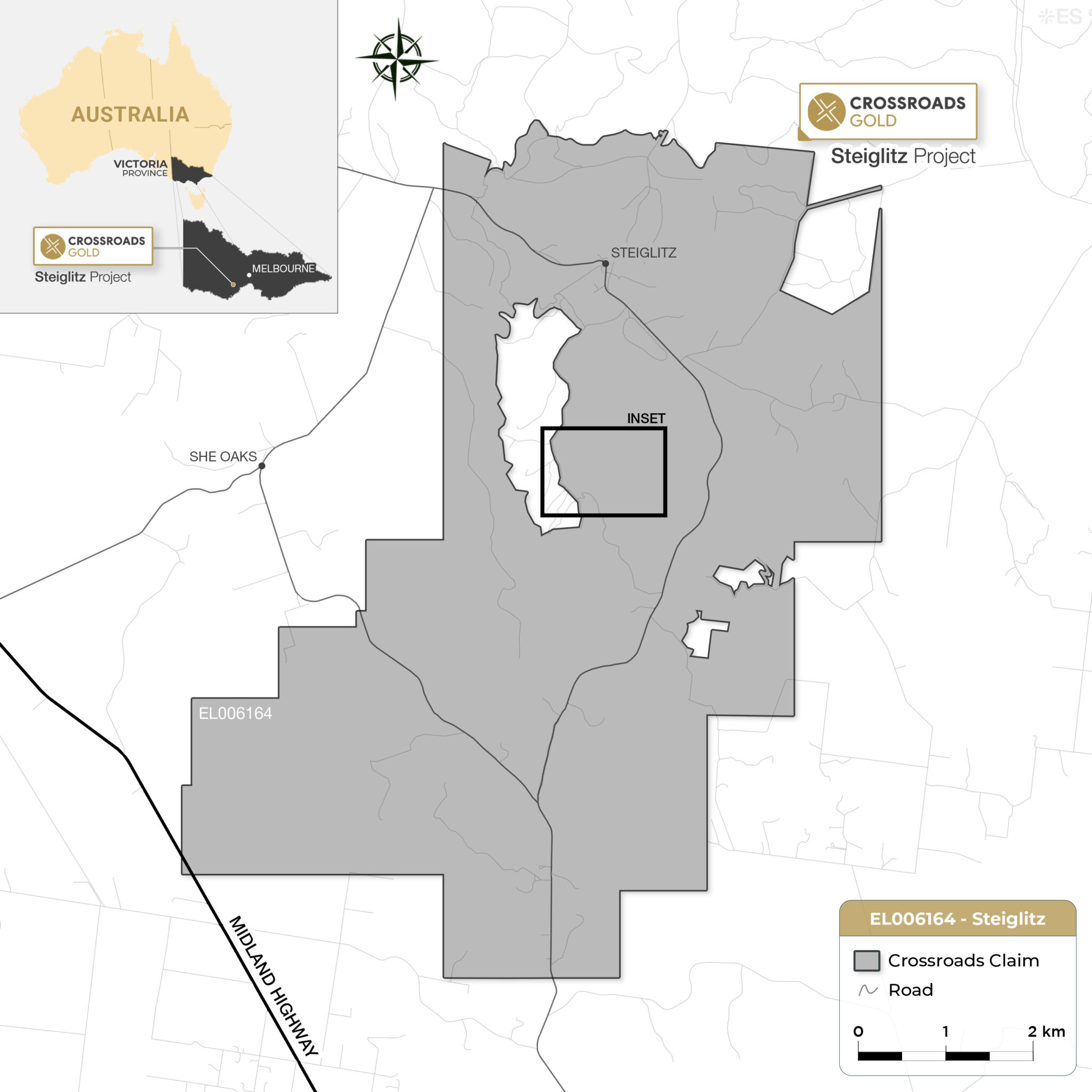 Figure 1 – Steiglitz Project Location Map